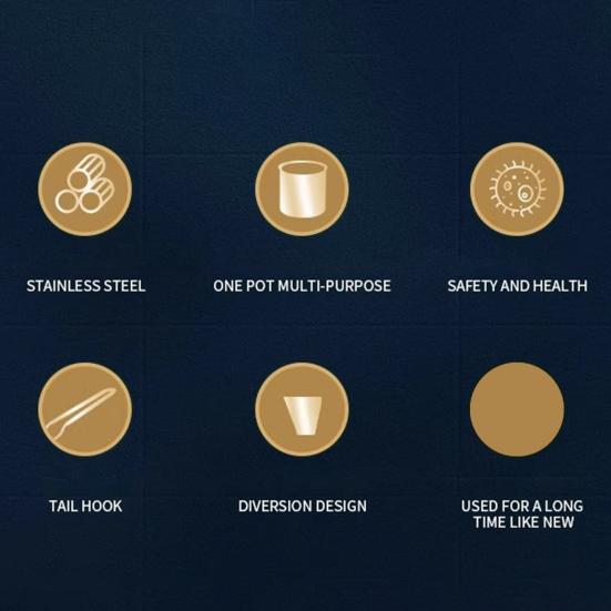 Сковорода-фритюрница темпура с корзиной-ситом из нержавеющей стали для жарки куриных каш и супов