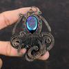 Titanium Druzy Pendant Copper Wire Wrapped Pendant Octopus Pendant Handmade Copper Jewelry Wire Wrap Gemstone Jewelry Special Occasion Gift