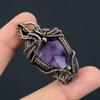 Ювелирные изделия красивого обруча медной проволоки драгоценной камня аметиста Хандмаде привесные для подарка