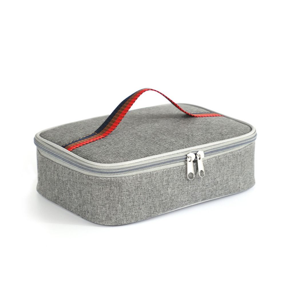 Square Cooler Lunch Bag Meal Container Picnic Pouch Soft Lunch Pail  Travel