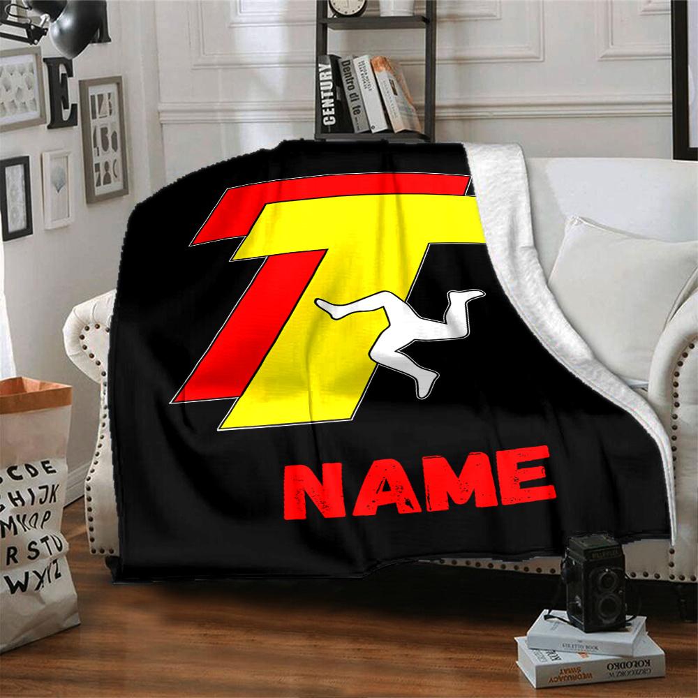 Running Man Tshirt Blanket Lightweight Blanket For Sofa Bed Travel Camping Living Room Office Sofa Chair And Bed Digital Printed Fleece Blanket With