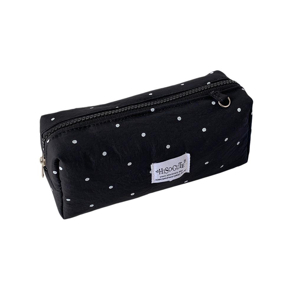 Pencil Pouch Korean Style Pen Bag Large Capacity Cloth Stationery Bag Y2k Dots Pencil Case  Office