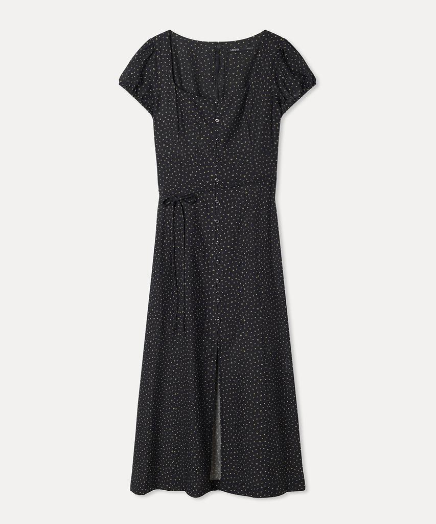 MIXXO Платье с пышными рукавами, длинное_Miwowg502G
