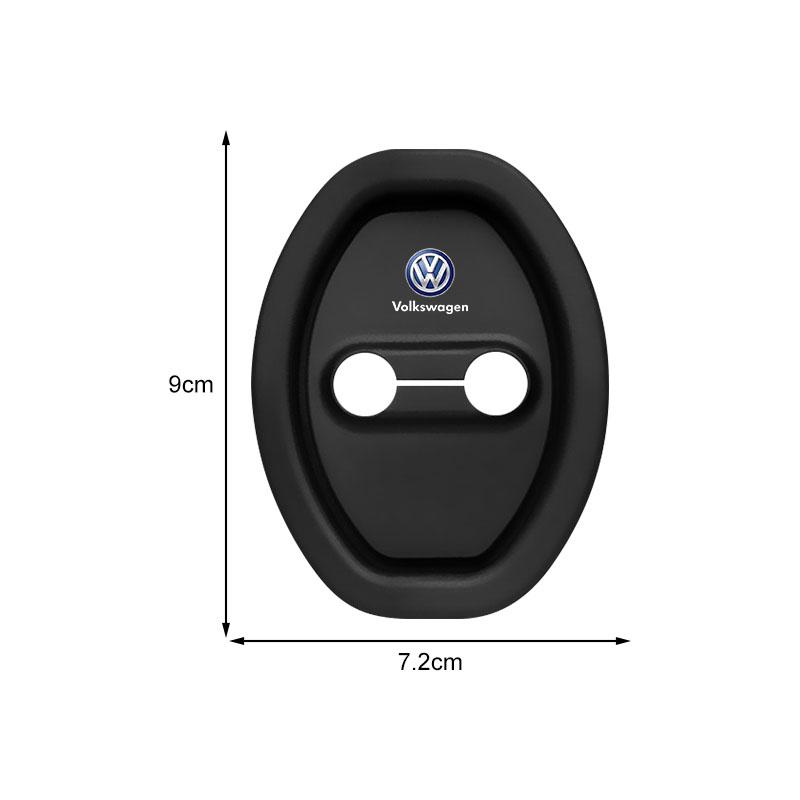 4Pcs Silicone Car Door Lock Protector Cover sticker For VW CC Polo 6R Golf 4 5 6 7 MK7 MK4 MK6 Passat B6 B8 T4 T5 Tiguan D21G