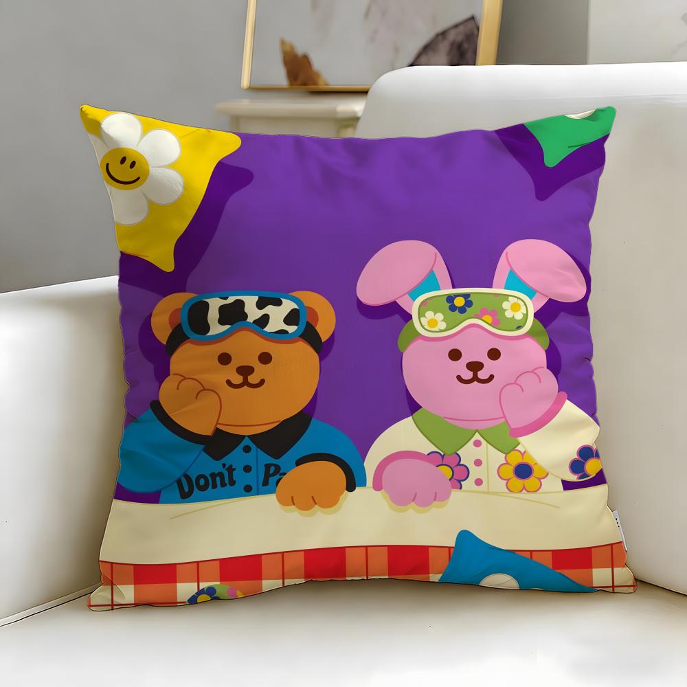 popular brand wiggle wiggle Cushion Cover Soft & Easy-Wash Pillow Case – Versatile for Couch, Bed, Travel and Office