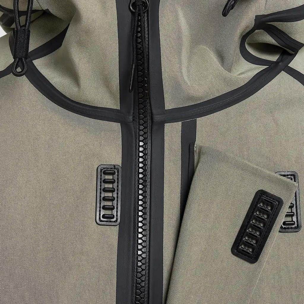 Nike Tech Storm Fit Hooded Windproof Waterproof Loose Long Sleeve Jacket Men Jacket Light-Army-Green Black HM9474-320