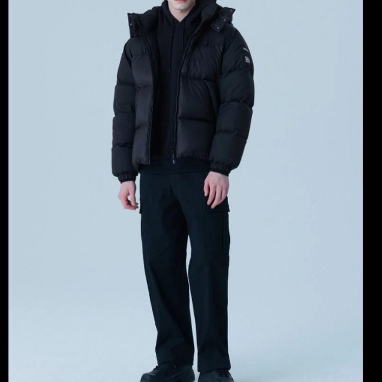 FILA Down Jackets Unisex Black Hooded Moderate Other FS2DJF4131X-BLK