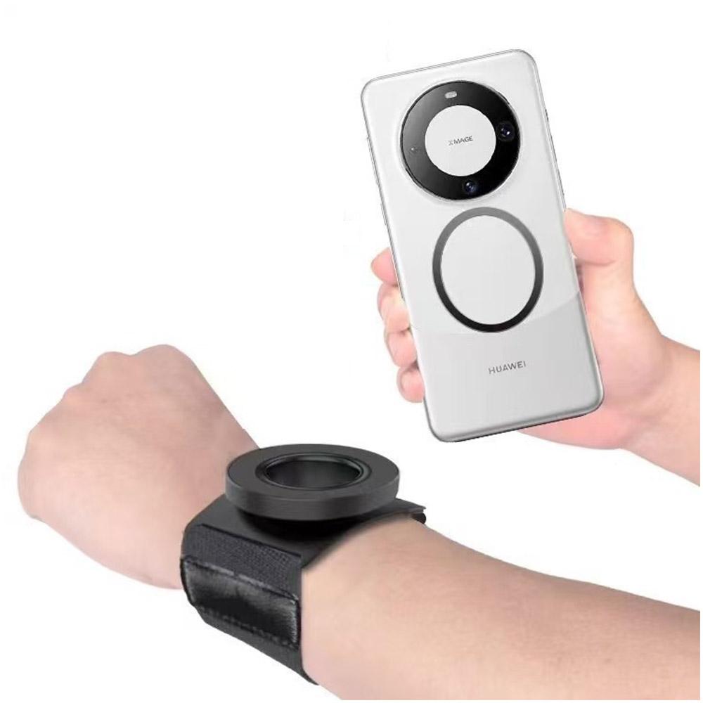 Универсальный магнитный держатель для телефона на запястье для Magsafe iPhone 15 14 13 12 Pro Max Plus повязка на руку подставка для велоспорта, прямых эфиров VLOG