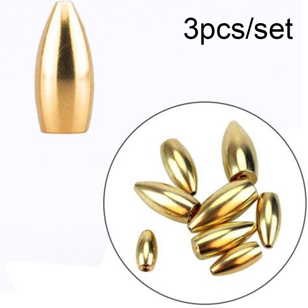 Split Weights Line Sinkers Hook Connector Sinker Fishing Lead fall Brass