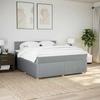 Maison Exclusive - Sommier à lattes de lit avec matelas Gris clair 180x200cm Tissu
