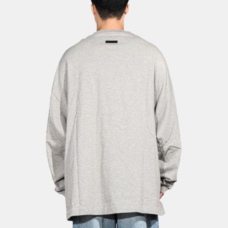 Fear of God Essentials Футболка с длинным рукавом из джерси Темно-серый Мужские Топы Серый 125BT244201F
