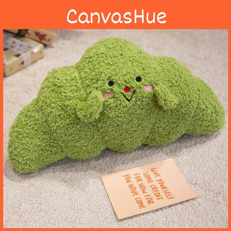 Croissant Cute Plush Pillow With Embroidery Design For Daily Sleeping Bedroom