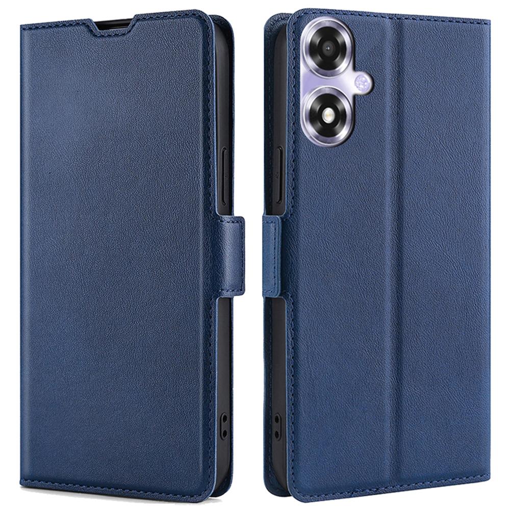 For Oppo A2x 5G/A2m 5G Shockproof Leather Folio Phone Cover with Card Slots Magnetic Protection