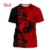 Yin Yang Koi Dragon Tai Chi Pattern 3D Print Men's T-Shirt Streetwear Brand Quick-Dry Sports Short-Sleeve Top