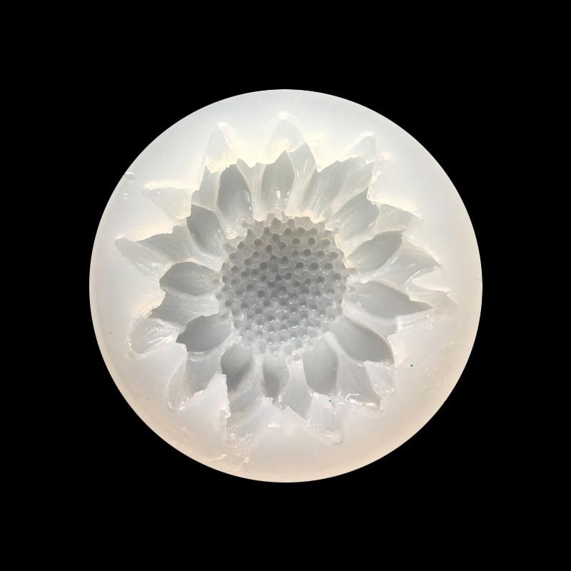 Подвеска из силикона Подсолнух Красивая снежинка Форма для изготовления ювелирных изделий Ручная работа Ромашка 3D Эпоксидная смола Инструмент для самостоятельной сборки Цветок Лотос Подвеска Форма из смолы