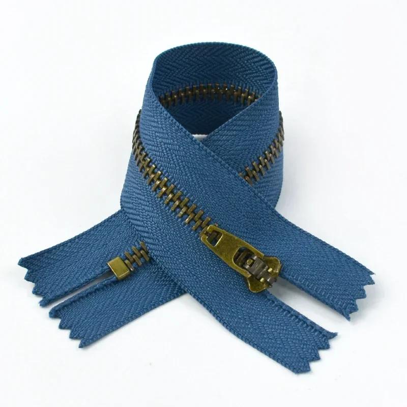 5-20 шт. №4 10/13/15/18 см Металлическая молния с закрытым концом Автоматическая блокировка Декоративные молнии для сумок Брюк Кармана Ремонтные наборы молний Швейные аксессуары