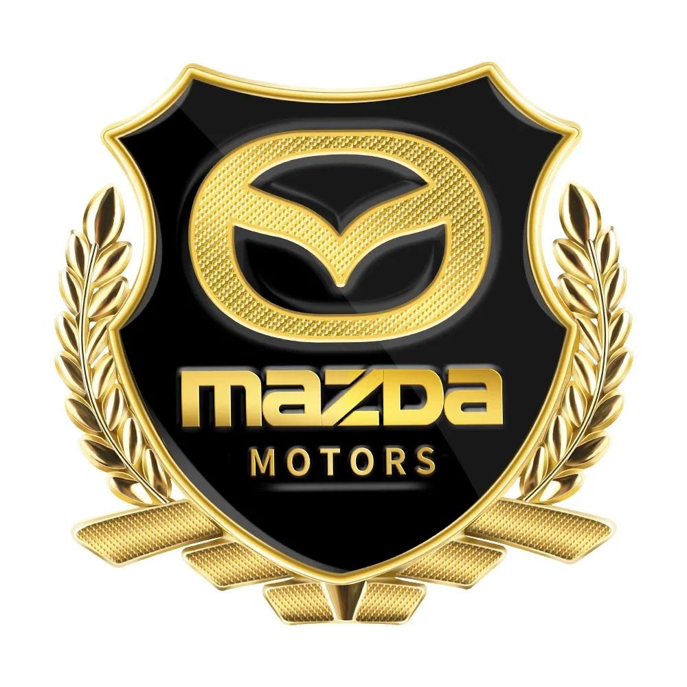 2025 Горячая 1 шт. Стиль Автомобиля Декоративная Наклейка на Кузов и Багажник 3D Металлическая Наклейка-Эмблема Лев Корона Для Mazda 3 5 6 Axela CX5 CX3 CX4 Atenz