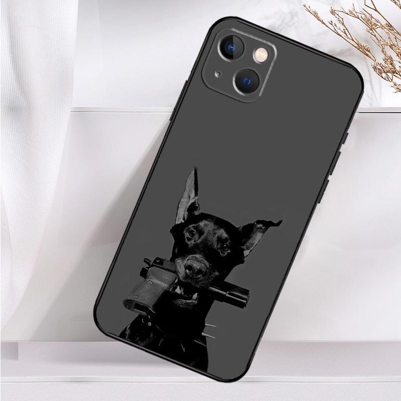 Такса Доберман Собака Ударопрочный Чехол Для iPhone 17 16 15 14 11 Pro Max Plus 12 13 Mini 16e 17 Air Чехол Для Телефона
