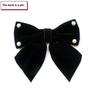 Черная бабочка лента бант брошь воротник галстук униформа рубашка воротник цветочные броши для женщин тканевое искусство платья аксессуар