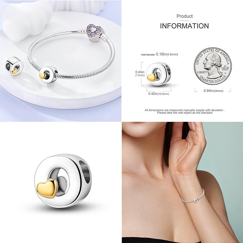 Новый 26 AZ Алфавит Бусина S925 Стерлингового Серебра Сердце ЛЮБОВЬ Письмо Шарм Подходит Оригинальный Браслет CZ Циркон Бисер Ювелирные Изделия