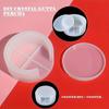 DIY Crystal Dropper Epoxy Resin Coaster Circular Coaster Box Storage Box Silicone Mirror Mold Coaster Box+coaster