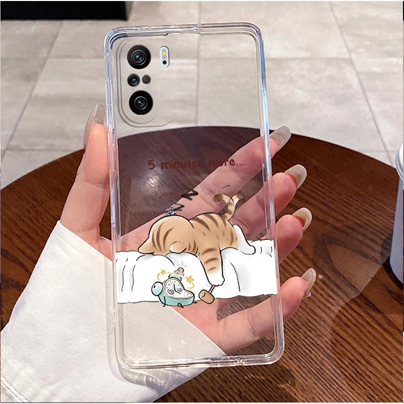 Чехол для Xiaomi Poco F3 Чехол Прозрачный Силиконовый Роскошный Милый Любовь Кролик Забавный Рисунок Мягкий ТПУ Чехол Poco F3 F 3 PocoF3 Чехол для Телефона