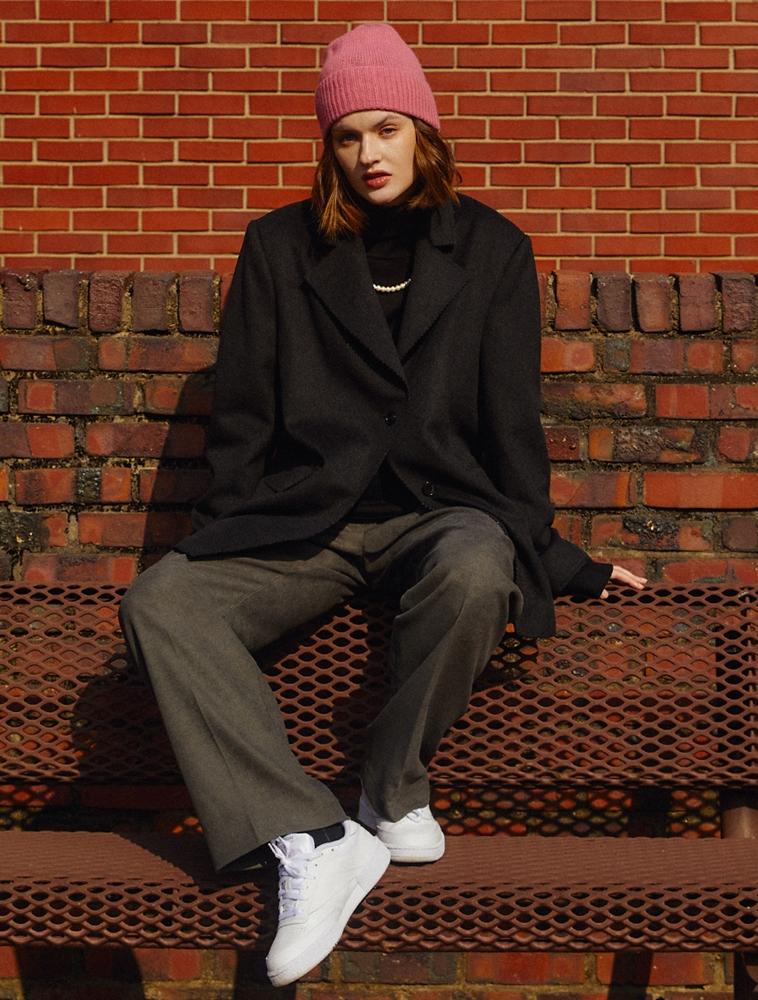 The Studio K Pinking Edge Wool Jacket_Black