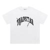 Cross-border new graffiti letter printing European and American street trendy brands loose and versatile casual men's and women's short-sleeved round