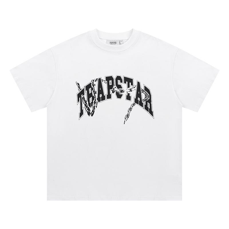 Cross-border new graffiti letter printing European and American street trendy brands loose and versatile casual men's and women's short-sleeved round