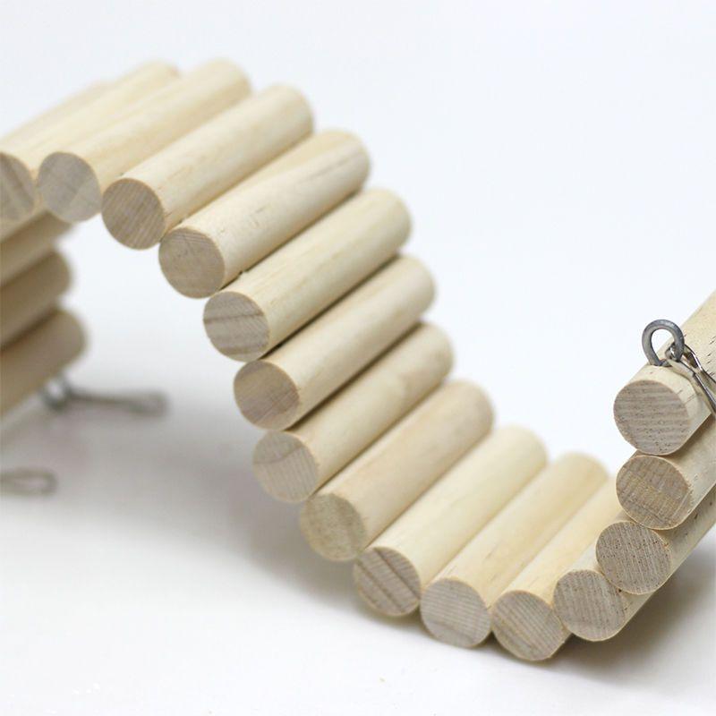 Игрушка для хомяка, товары для ландшафтного дизайна, мебель, небольшой забор, очень длинная лестница для восхождения, джунгарский хомяк, деревянный арочный мост, гнездо для хомяка