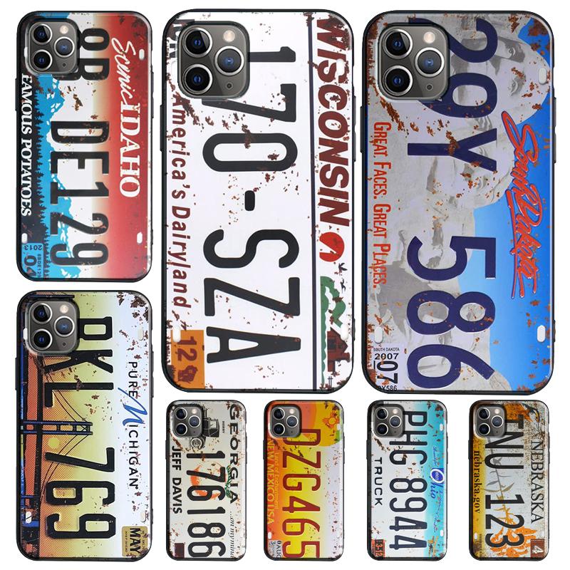 Retro Funny License Plate Funda For OPPO Reno 13 F 14F 12F 11F 8T 7 8 Lite 10 11 12 14 OPPO Find X5 X6 X8 X9 Pro Case