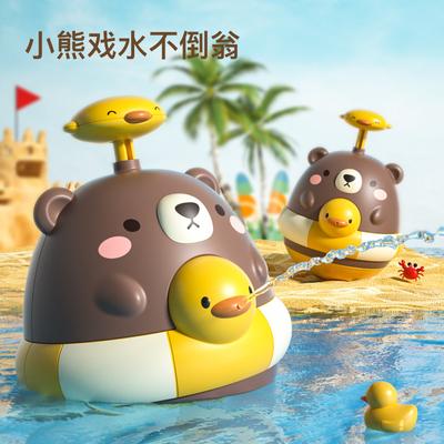Летний стакан для воды игрушка для купания малыша, распылитель воды в виде медвежонка, игрушки для игры в воде для мальчиков и девочек, игрушки для ванной
