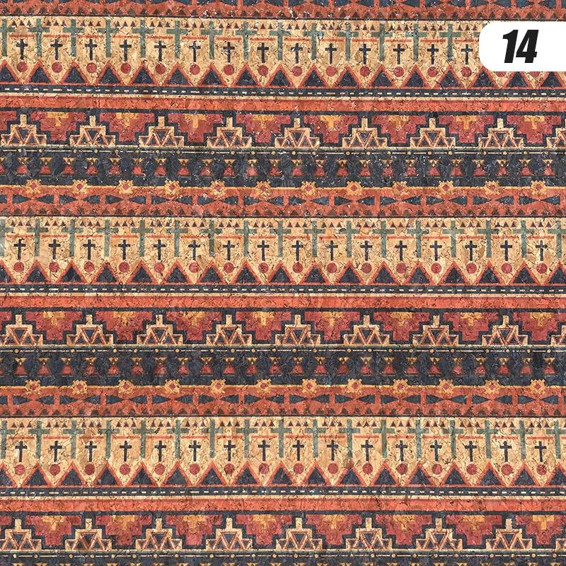 100X135См Принт на пробке Натуральная кожа из пробки Ткань для шитья своими руками Цвет дуба Ткань для дома Диван Автомобиль Сумка Декор Материал с текстурой дерева Ремесло