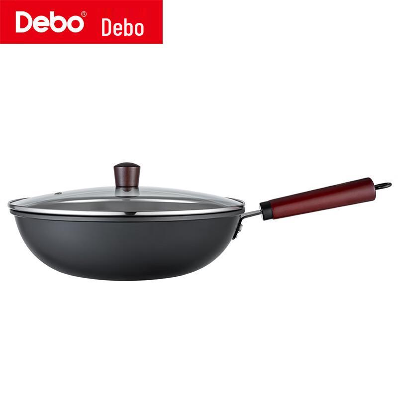 Вок Debo из рафинированного железа с антипригарным покрытием для стир-фрая