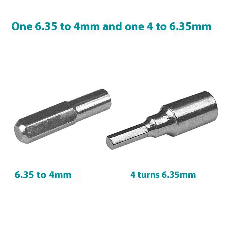 1/2Pcs 4MM To 6.3MM Hex Transducer Adapter Socket Magnetic Parts For Screwdriver Drill Bits Hand Tool