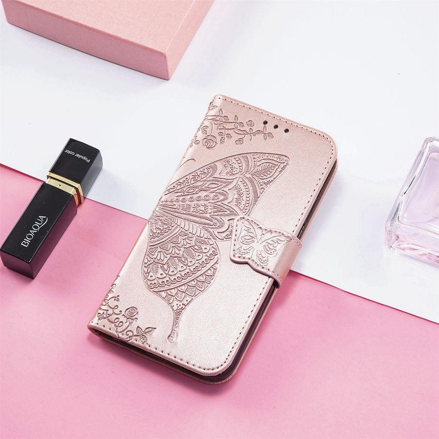 Кожаный чехол-книжка с бабочкой для Huawei Nova 13i Y63 Y73 13 14 Pro Honor X9D X7D X6C 600 Lite Чехол-кошелек