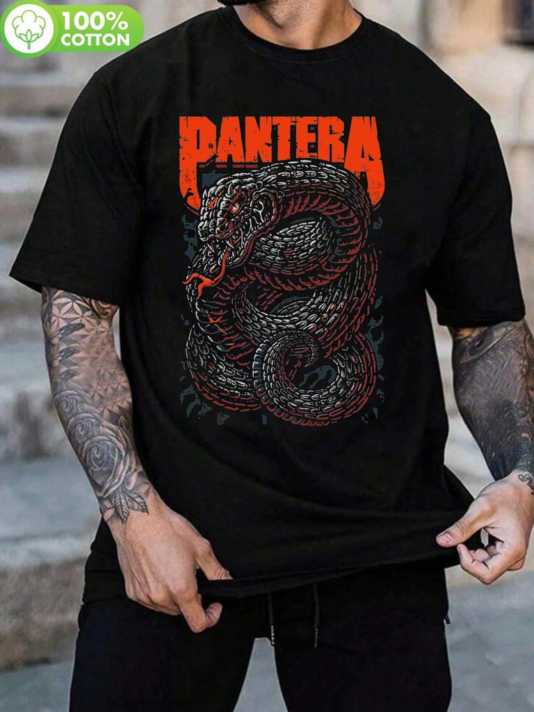 Pantoya Graphic Black T-shirt - 100% Pure Cotton