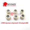 For SYM JOYMAX Joymax 300 JoymaxF Cruisym300 Motorcycle Drive Counter Weight Roller Drive Beads Puliey Beads 6 Pack