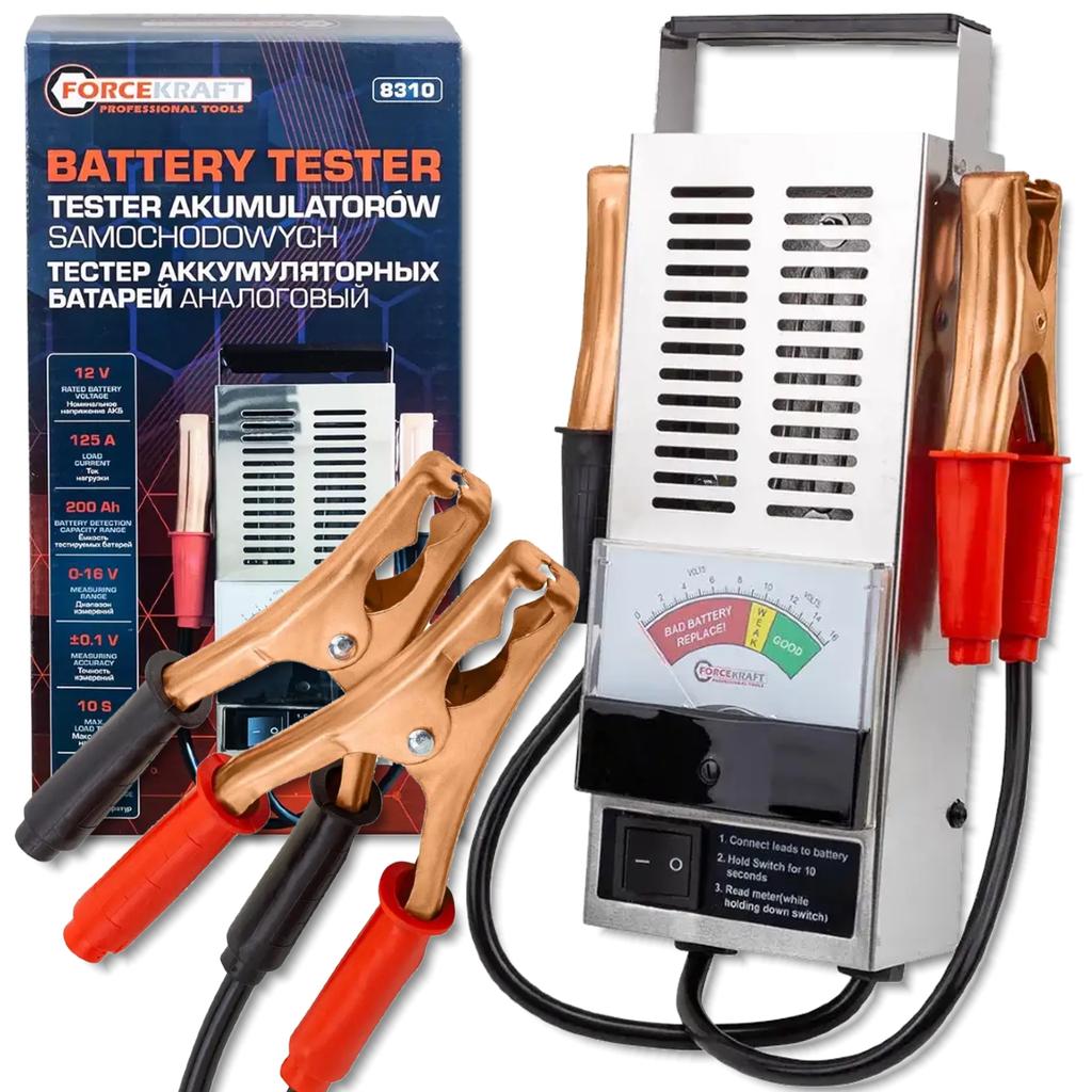 Forcekraft 12V battery charge status tester