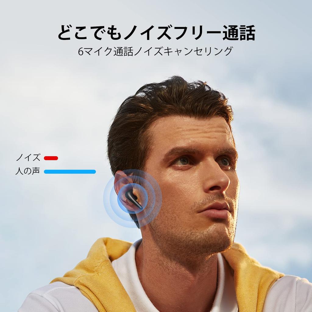 1MORE Aero Wireless Active Noise Outside Sound Capture Bluetooth AAC Detachable IPX5 Canal Wireless Call Automatic Pairing Earphones, Cancellation,