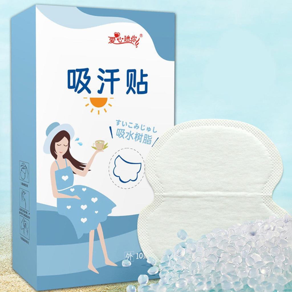 10 шт. унисекс подушечки от пота летние дезодоранты подмышки анти потовые пластыри одноразовые подмышки впитывающие пот защитные подушечки