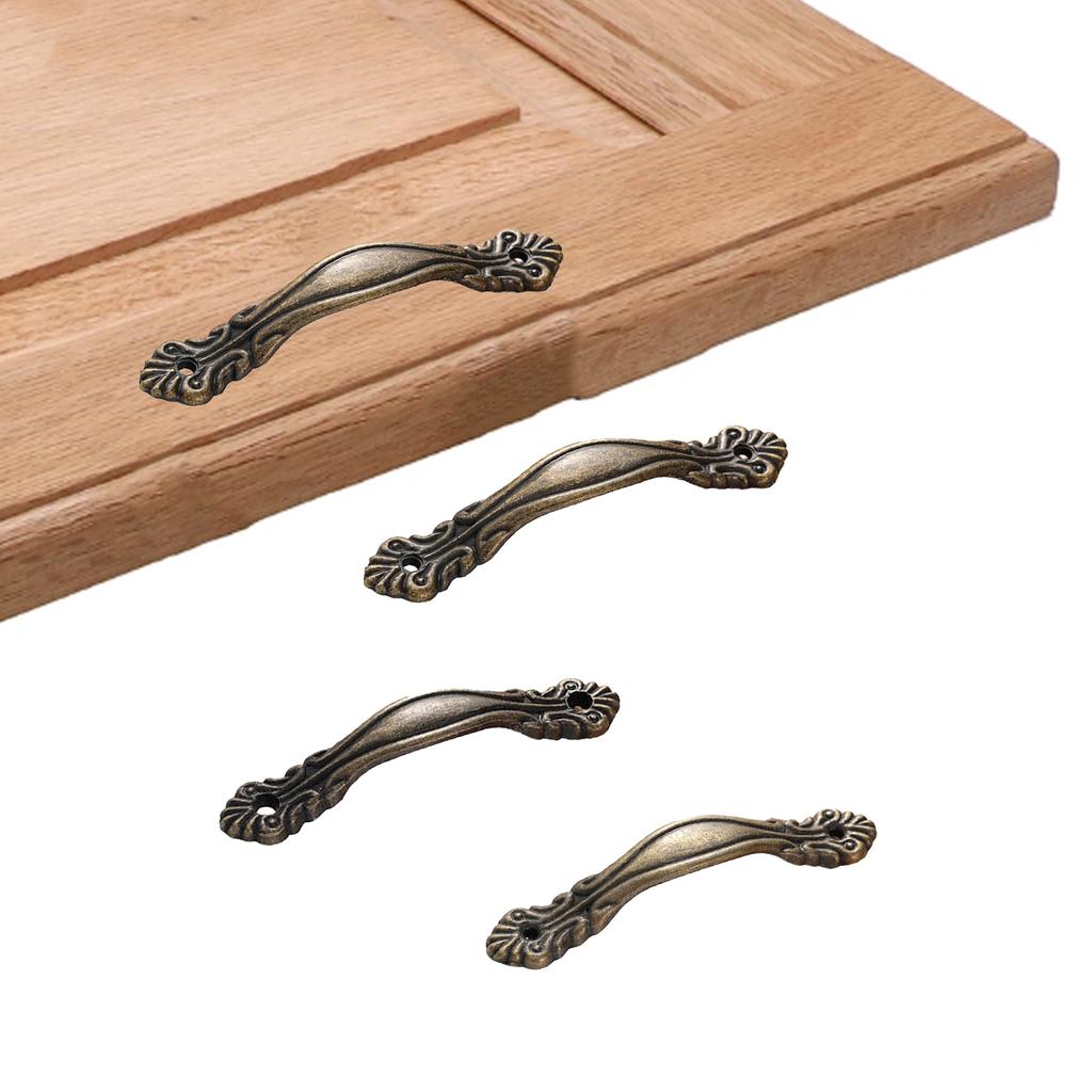 10pcs/set Vintage Drawer Handles Metal Pulls Zinc Alloy Knobs Drawer Handles Style Pulls for Wine Boxes & Wooden Chests