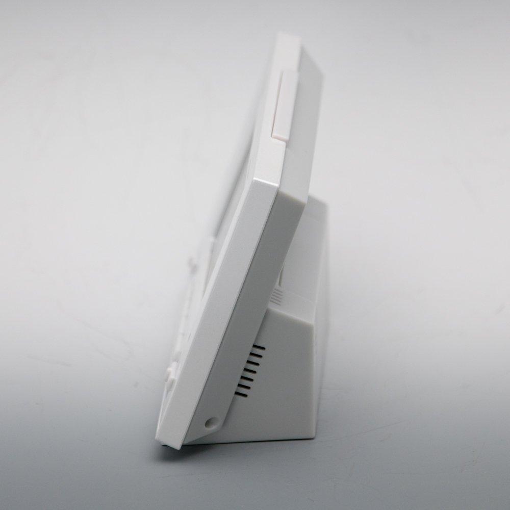 Seiko Часы будильник автоматическая подсветка радиоволна цифровой календарь дисплей температуры виден даже ночью белый жемчуг SQ778W SEIKO