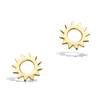 [Q6835] - Позолоченные серьги «Солнце» - 9x9 мм