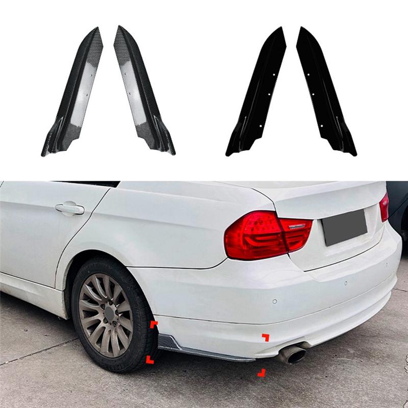 Для BMW 3 серии E90 2005-2012 Угловой диффузор-сплиттер-спойлер-защита заднего бампера