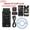 V1.99 OPcom PIC18F458 FTDI V2014 OBD2 автомобильный диагностический инструмент для Opel OPCOM обновление прошивки 200603A opcom 10-16-контактный кабель для-opel