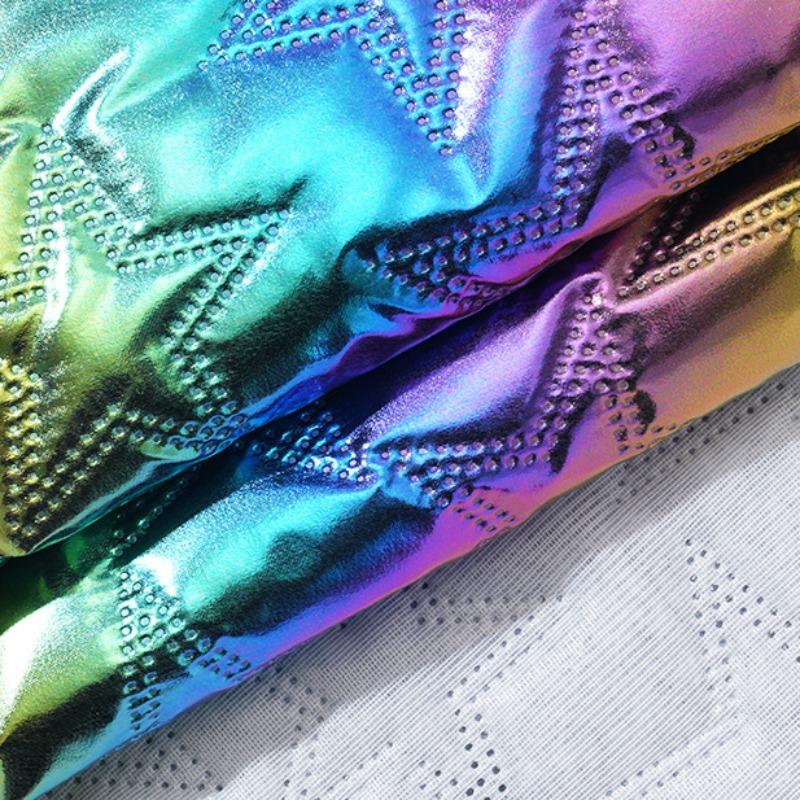 20/50/100см*145см Ткань подкладка из хлопка с ультразвуковой эмбоссировкой «Волшебный цвет», стеганая ткань из ПУ кожи для шитья своими руками, багажная сумка