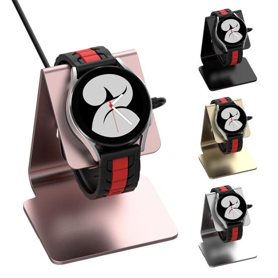 Charger Stand Holder Dock Smooth Polished Surface Stainless Stable Anti-shake Compatible Samsung Galaxy Watch6 Watch5 Smart Watch Accessories