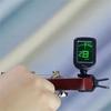 Portable and Compact Clip-on Guitar Tuner, Multifunctional Electronic Tuner with LCD Display, Mini Size for Acoustic Guitar, Ukulele, Violin, Bass, an
