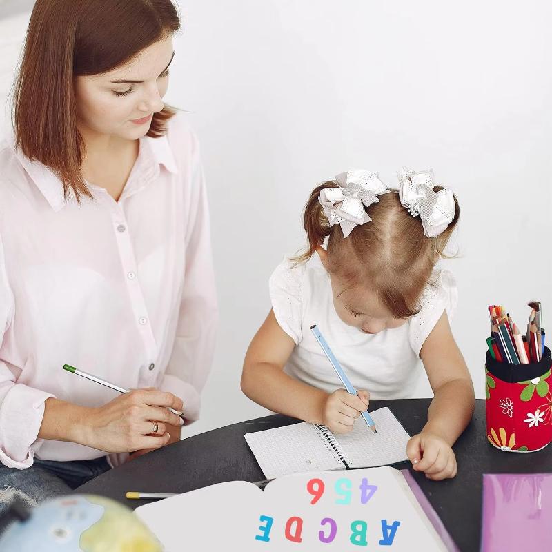 Unfinished Wooden Alphabet Letters and Numbers Focal Small Wood Letters for DIY Painting Arts Kids Spelling Learning